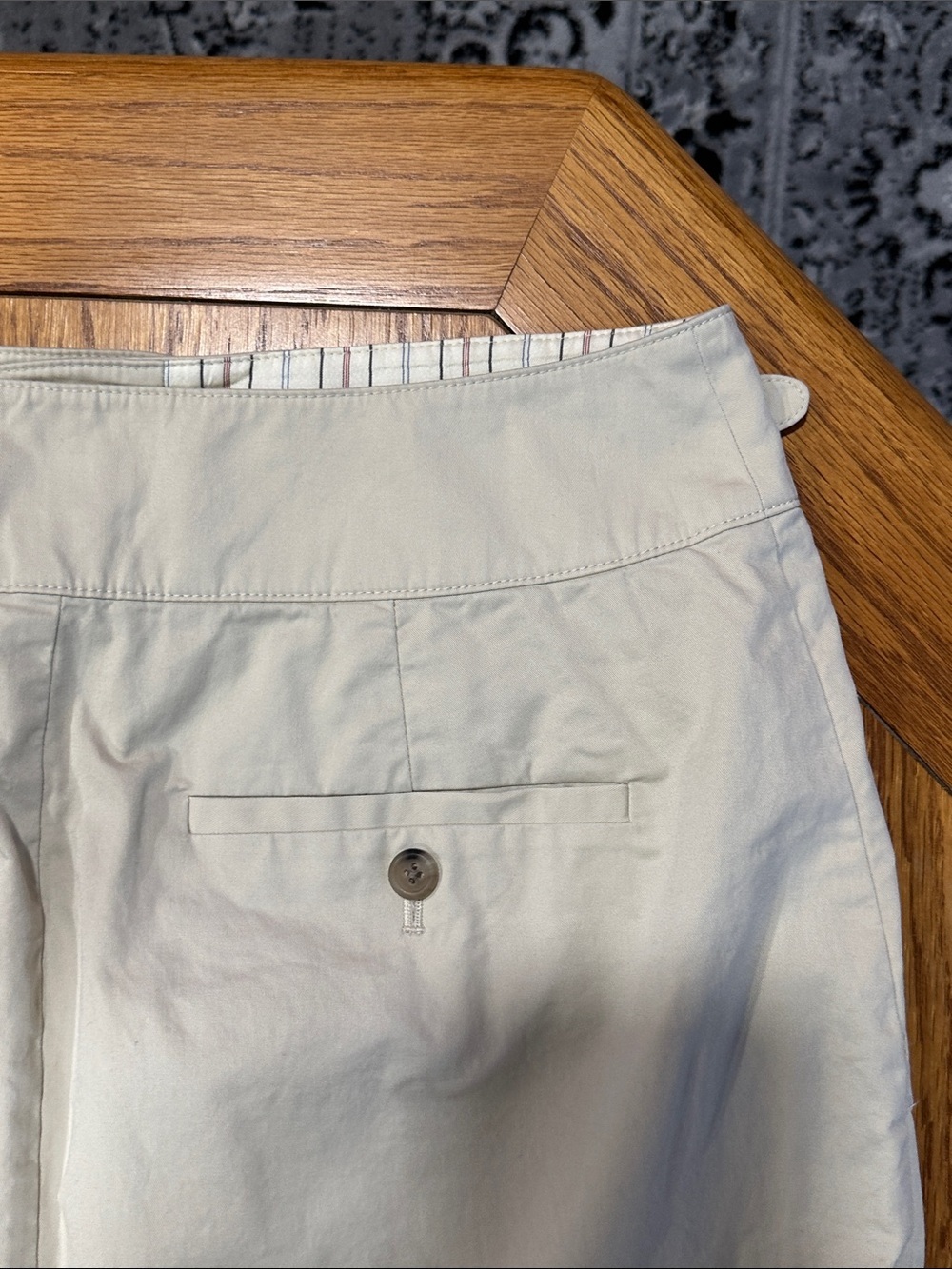 *RALPH LAUREN* Cream Rugby Cotton Skirt w/ Waist Tab Size 8 - Picture 5 of 5